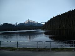 01C Auke Lake With A View To McGinnis Mountain And Mendenhall Towers On The Drive From Juneau Alaska To Start The Whale Watching Tour